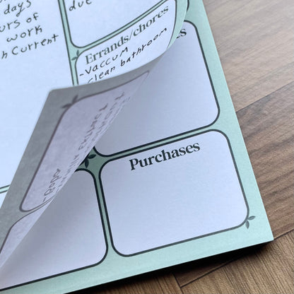 Little Leaf Productivity Notepad - Planner Notepad - Cozy Stationary