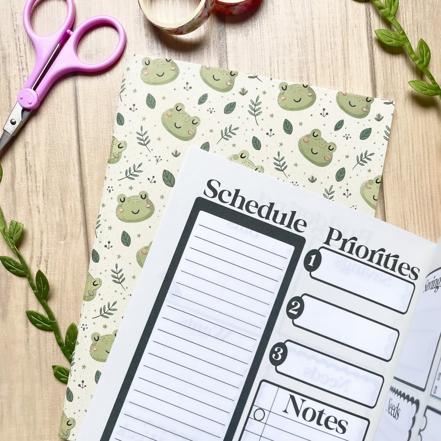 Green Froggy Planner (CLEARANCE)