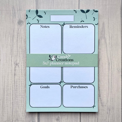 Little Leaf Productivity Notepad - Planner Notepad - Cozy Stationary