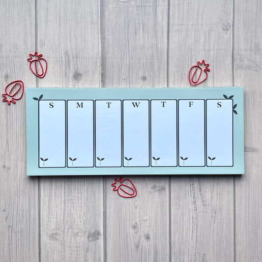 Little Leaf Productivity Weekly Notepad - Weekly Planner Notepad - Cozy Stationary